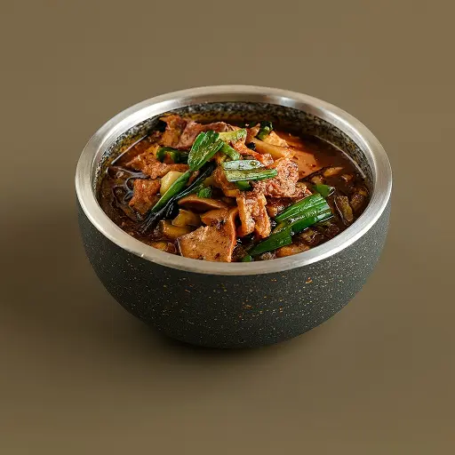 [2042] Stone Pot Tofu with Pork