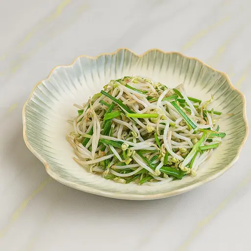 [2056] Stir-fried Bean Sprouts and Ku Chai